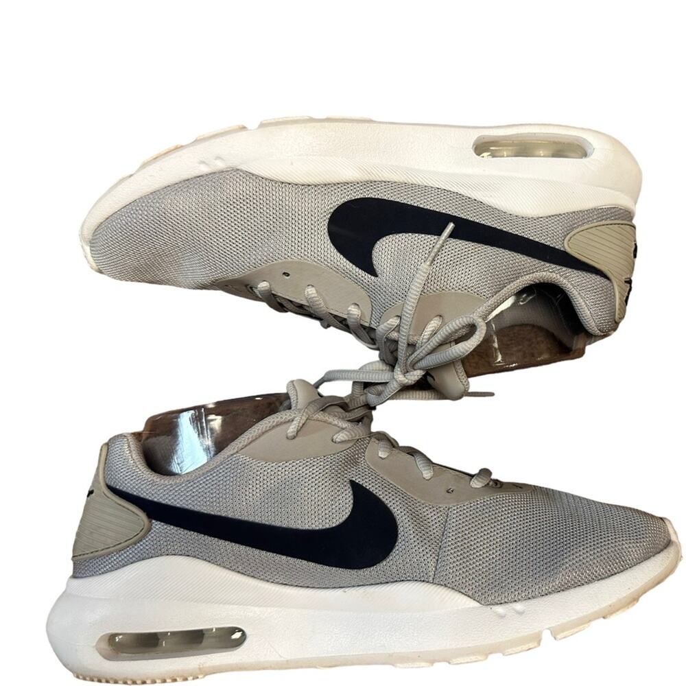 Nike Air Shoes Gray Sneakers with Blue Swoosh Mens Size 8